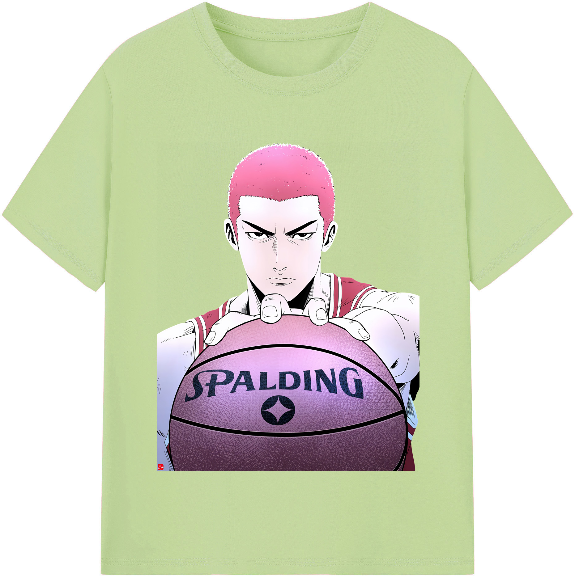SLAM DUNK／スラムダンク 綿100％半袖Tシャツ（フロントプリント）